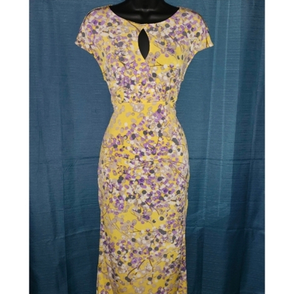 Apt. 9 Dresses & Skirts - APT. 9  Yellow Floral Midi Dress